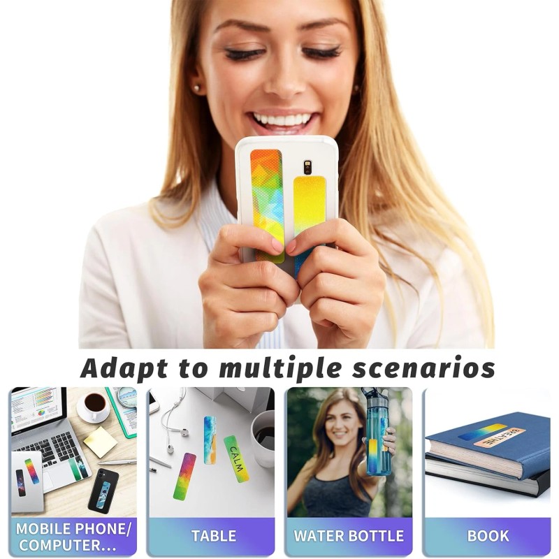 48 Pieces Unique Sensory Stickers for Anxiety Relief Items -