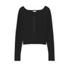 Jill by Jill Stuart Women's Sweater, Front Hook Knit, ecru
