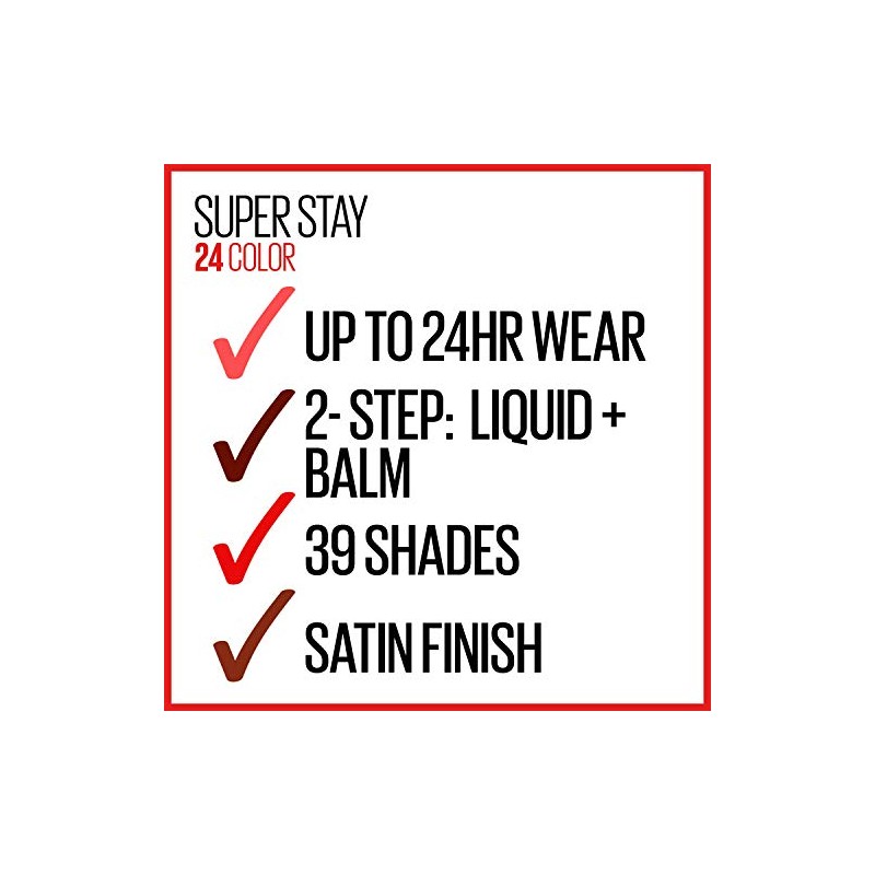 Maybelline SuperStay 24 2-Step Liquid Lipstick Makeup, Perpetual Plum, 1