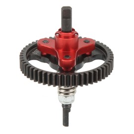 Differential Slipper Clutch 53T Aluminum Alloy Steel Hollow Differential Gear for Traxxas Slash 2 Wheel Drive 1/10 RC Car Red