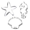 Winrase Set of 3 DIY Stainless Steel Starfish Hippocampus Shell