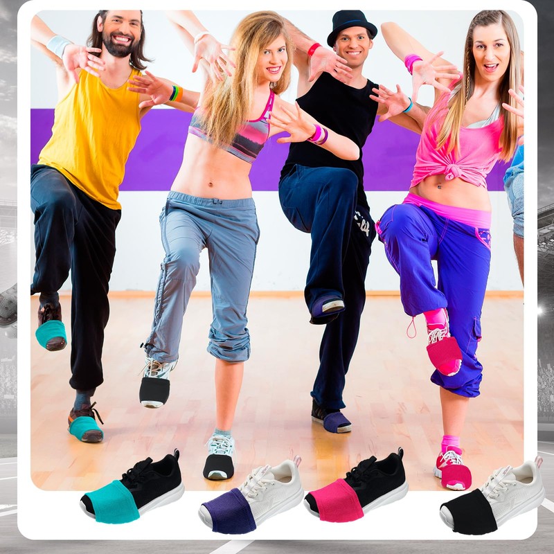Haysandy 8 Pairs Dance Shoe Covers Over Shoes Socks for