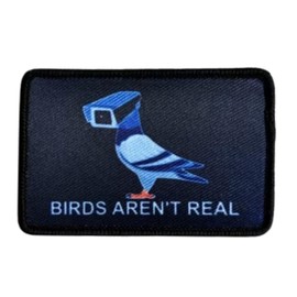 Patches Velcro "Birds AREN'T REAL" Funny Bird Patch Velcro Tactical Morale Hook Patch for Clothing Backpack Baseball Cap Uniform