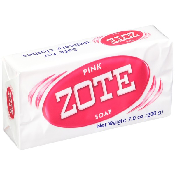 Zote Laundry Soap Bar Pink 4 Bars 7.0 Ounce Each
