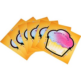 Really Good Stuff Tactile Breathing Copecake Cards - Social-Emotional Learning Tools for Children - Calming, Meditative Classroom Supplies - Promotes Relaxation & Helpful Breathing Techniques