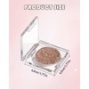 Sparkle Monochrome Eyeshadow Palette, Silver Glitter Shimmer Highly Pigmented Eye