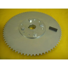 WAO GO CART SPROCKET AND HUB FOR 1" AXLE ,72 TOOTH FOR #35 CHAIN  WAO: A726