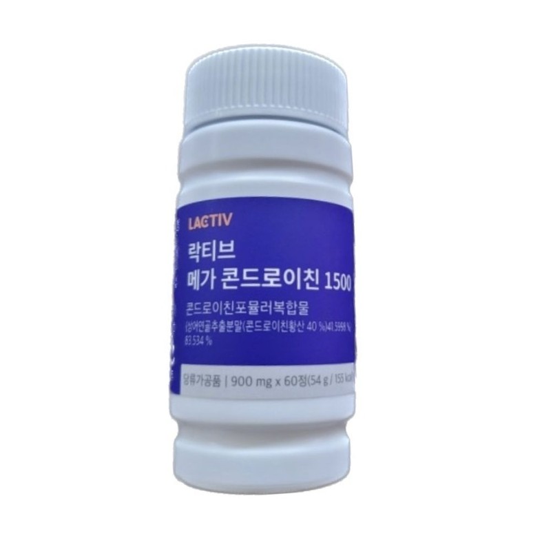 Lacticive Lacticiv Mega Chondroitin 1500 once a day with water
