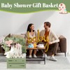 JarThenaAMCS Wooden Baby Shower Crate Closet Sage Green Welcome Baby