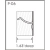QCAA Solid Brass Edge Pull, 4", Antique Brass, 1 Pack,