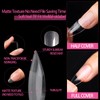 JaoZuyard 504Pcs Short Square Nail Tips Pre-shape Gel Acrylic Nails