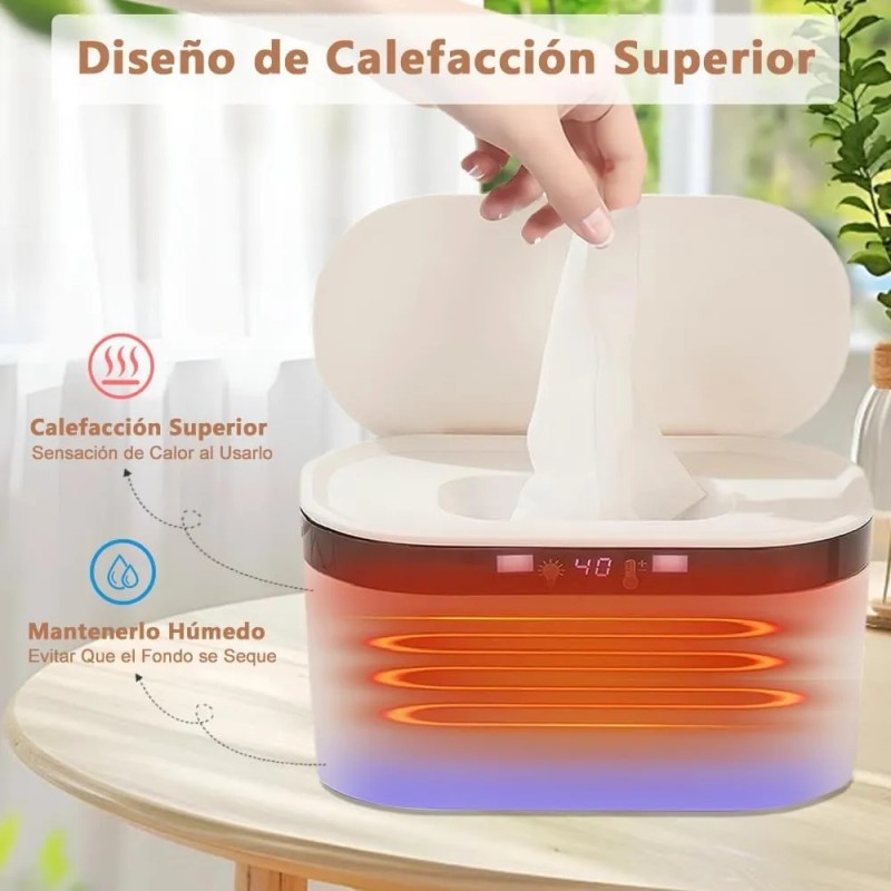 Calentador De Toallitas Húmedas Led Para Bebés Termostato