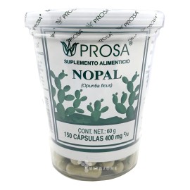Nopal Prosa 150 Cpsulas Controla Colesterol Y Azcar Sin Sabor