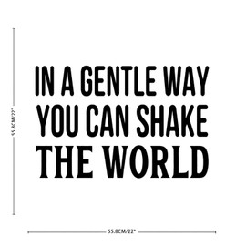 Trucks Home Decorations Wall Sticker in A Gentle Way, You Can Shake The World. Removable Wall Stickers for Backdrop Kids Room Party Mirrors Vinyl