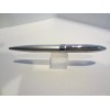 TERZETTI CHARLIE BRUSHED CHROME METAL BALLPOINT PEN-USES CROSS REFILL