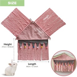 Small Pet Hideout, Guinea Pig Corner Shelter Hideaway Sugar Glider Habitat Peekaboo Hamster Toy Forest Reversible Cage Accessories for Chinchilla, Hedgehog, Rat