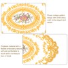 sourcing map 2Pack Retro Lace Placemat 12x16-in Oval Embroidered Table