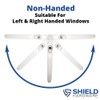 SHIELD HARDWARE Universal uPVC Window Handle Multi Spindle White