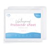 Set of 2 Waterproof Mattress Protector Sheets/Covers Fits 83x50 cm