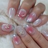 Chic Love Me Glass Bead Handmade Nail Tip - Ballerina
