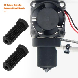 Briny River 3D Printer Extruder Hardened Steel Nozzle M6 0.4mm Compatible with QIDI X-SMART3/X-PLUS3/X3 2pcs