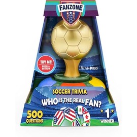 Fanzone Soccer Trivia Game - Who is The Real Fan? Soccer Ball Games | for Passionate Soccer Fans | Soccer Toys with Virtual Game Master, 2-5 Players | Game for Soccer Lovers