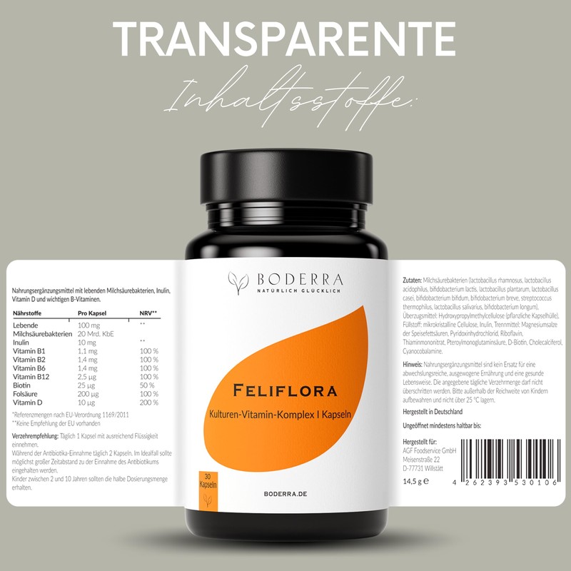 BODERRA Feliflora-Kulturen Complex - Support Your Intestinal Flora Building -