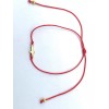 trendy Red String Bracelet Cross Golden Religious Adjustable Knot 6-10in