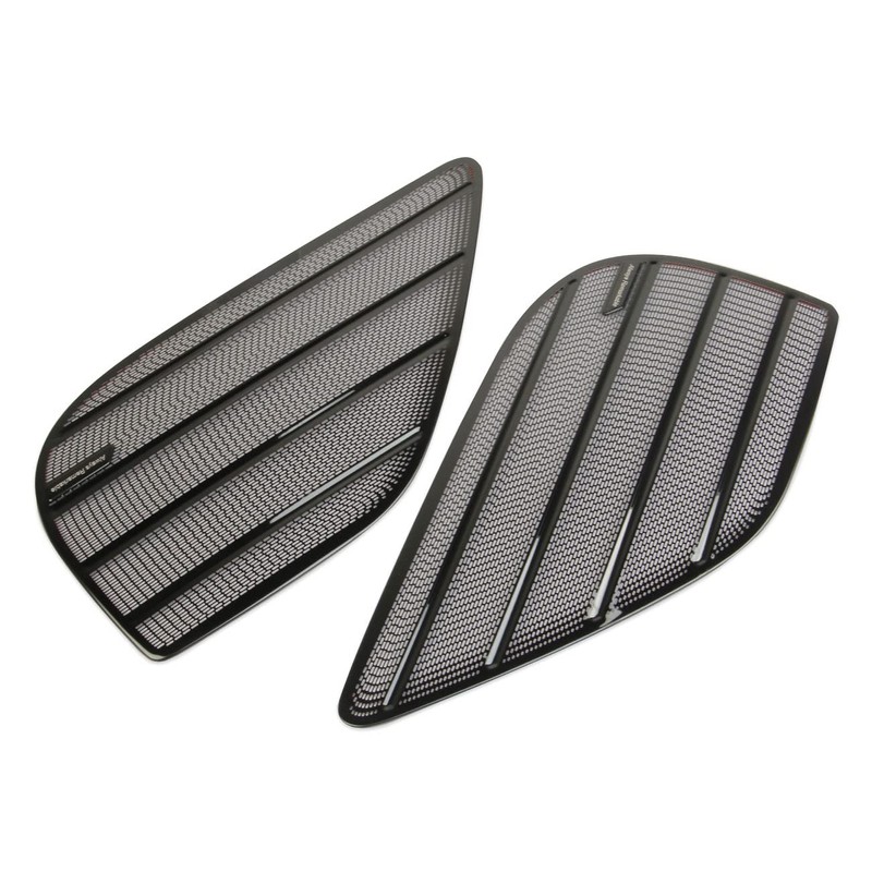 Korlot Black Stainless Steel Interior Audio Speaker Cover Decorative Trim