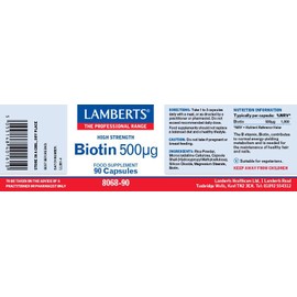 Lamberts Biotin 500 mcg 90 caps