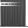 Easy-Going Outdoor Curtains Waterproof Windproof Weatherproof Curtain for Patio, Cabana,
