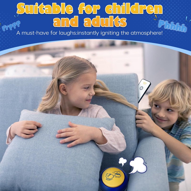 WYZOID Fart Machine with Remote, Fart Machine Button, Plays 30