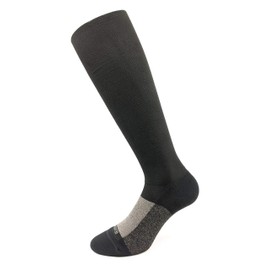 Relaxsan Essential+ 922 - Medical K2 Knee Socks with Graduated Compression 23-32 mmHg Cashmere Cotton and Silver, black