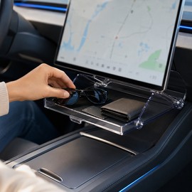 Magnetic Foldable Under-Screen Storage Organizer for Model 3 Highland & Model Y Juniper