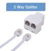 LanSenSu Phone Line Splitter,Telephone Splitter,with RJ11 6P4C Plugs,Suitable for Telephone,Fax