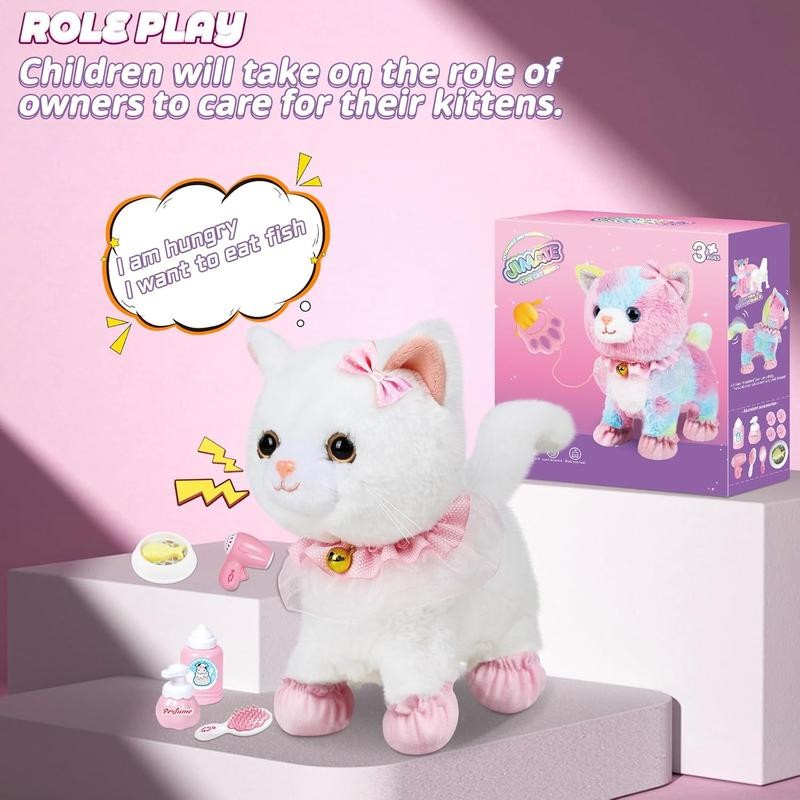 Interactive Electronic Plush Walking and Barking Robot Cat Plush Cat