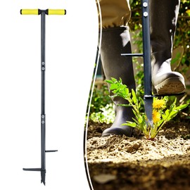 Colwelt Weed Remover Tool 39’’, Weed Puller Root Remover with Thick Steel Claw, Long Handled Weeding Tool with Easy Foot Ejector, Stand Up Garden Weeder Tool for Lawn Grass Dandelion Removal