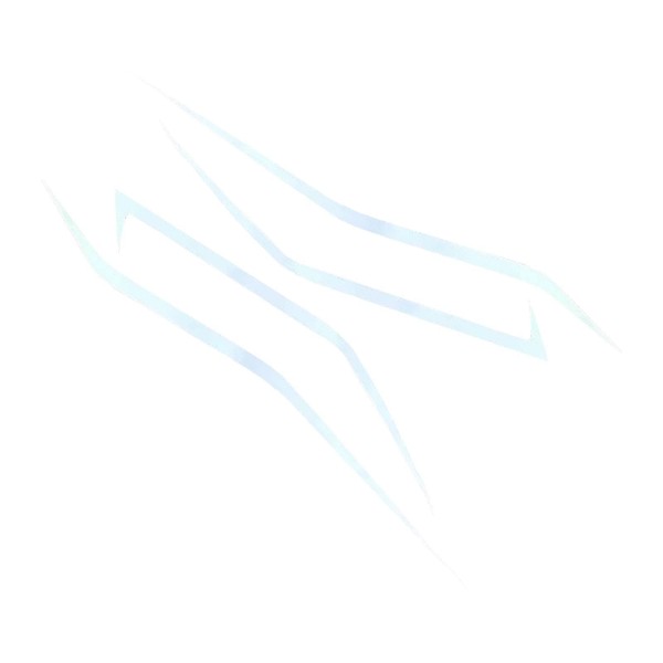 Ronyme Motorcycle Sticker Headlight Decal Waterproof Curvy Headlight Car Sticker