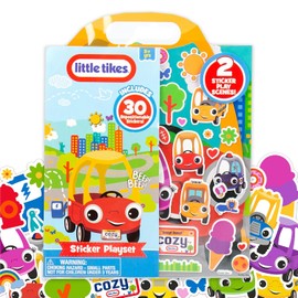 Juego de pegatinas de Little Tikes reposicionables – Pegatinas para coche y camión para niños a partir de 3 años