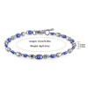 STWTR Ladies' Evil Eye Bracelet - Stainless Steel Blue Red