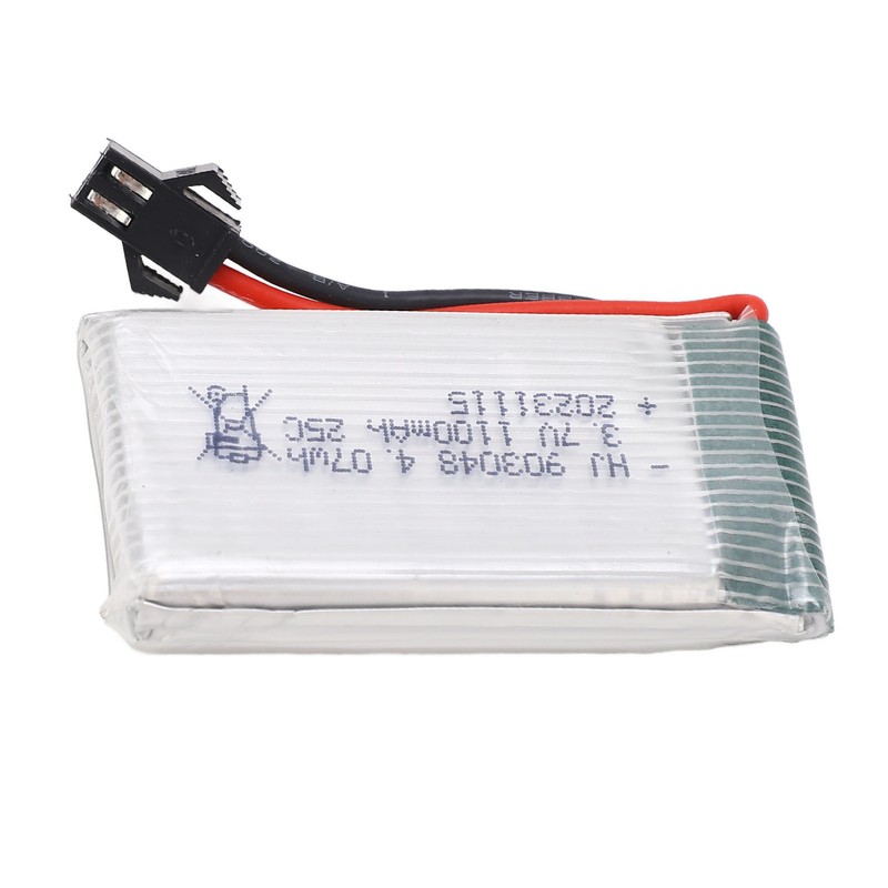 RC Aircraft Lithium Battery 3.7V 1100mAh with SM Black Plug