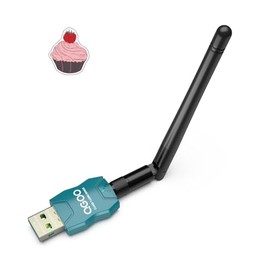 Class 1 Long Range Bluetooth Adapter for PC, QGOO USB Bluetooth Adapter for PC 5.3+EDR, Dongle Receiver Support Windows10/8.1/8/7（green-199）