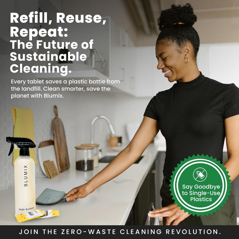 Blumix Multi-Surface Cleaning Tablet Refill Pack – 6 Essential Oil-Enhanced