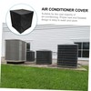 Sosoport 1Pc Air Conditioner Cover Outdoor Ac Units Protector Black