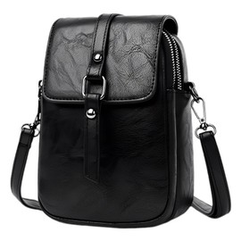 ModaZeal Vintage Crossbody Phone Bag for Women PU Leather Shoulder Bag Small Handbag Casual Messenger Bags Ladies Phone Purse with Earphone Hole