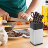 Universal Knife Block, Stainless Steel Knife Holder without Knife Including