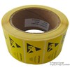 1 x Quantity - 055-0002 Yellow ESD Warning Labels 50mm