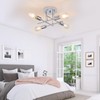 Dellemade Ceiling Light, 4 Lights Chandelier Ceiling Light for Living