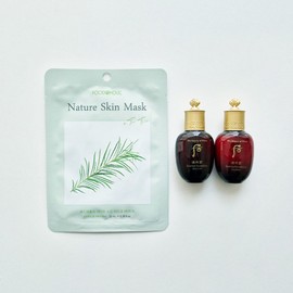 네이처 스킨 마스크 + 더후 진율향 스킨 로션 20ml Nature Skin Mask + TheHoo Jinyulhyang Skin Lotion 20ml