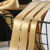 3/4 in x 98.4 Yards Single Faced Gold Ribbon, Solid
